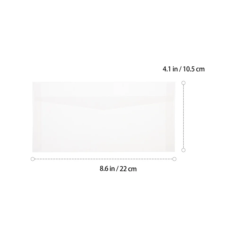 50Pcs Sulfate Paper Translucent Envelopes Blank Design for Wedding Invitations Greeting Cards Festival Letters Convenient