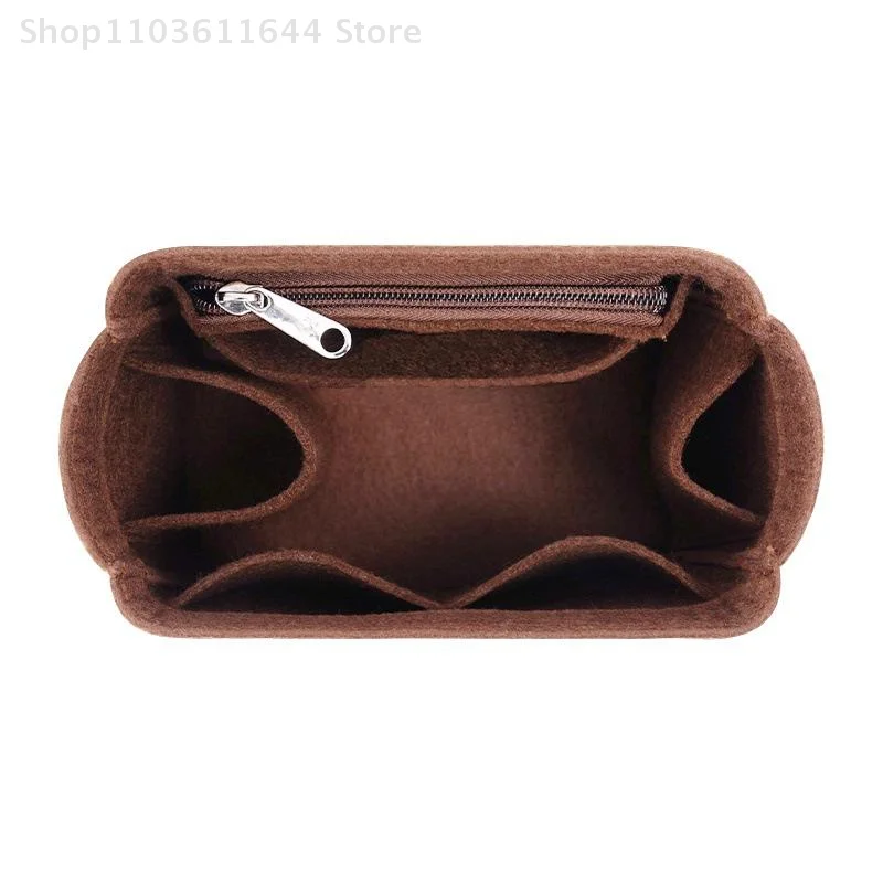 Make-up Organizer Filz Einsatz Tasche für Eimer Tasche Innere Geldbörse Taschen Frauen tragbare Kosmetiktasche einzelne Schulter Unterarm