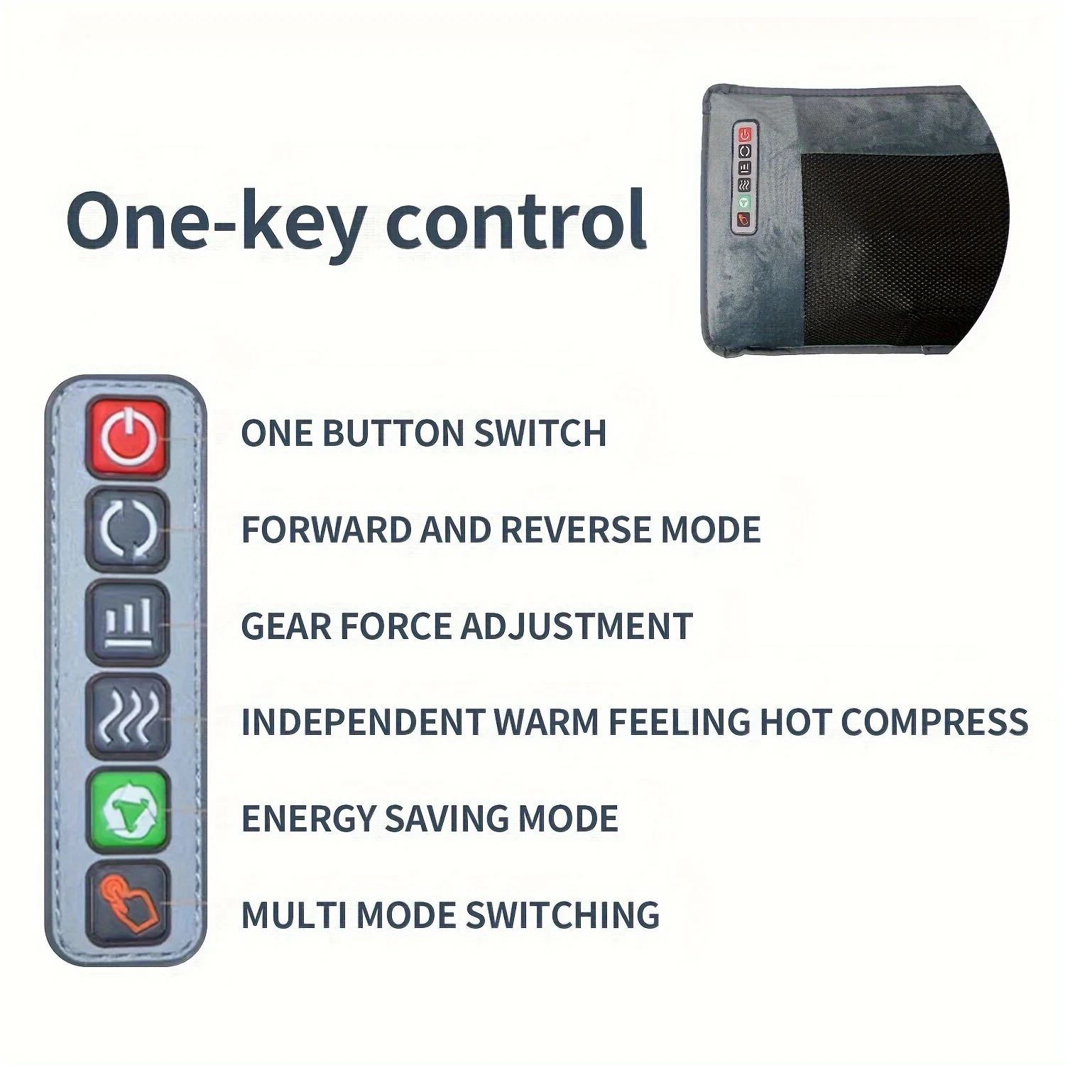 Home multifunctional massage pad, electric massage mattress, neck and back full body massager, relaxing all body muscles, ideal