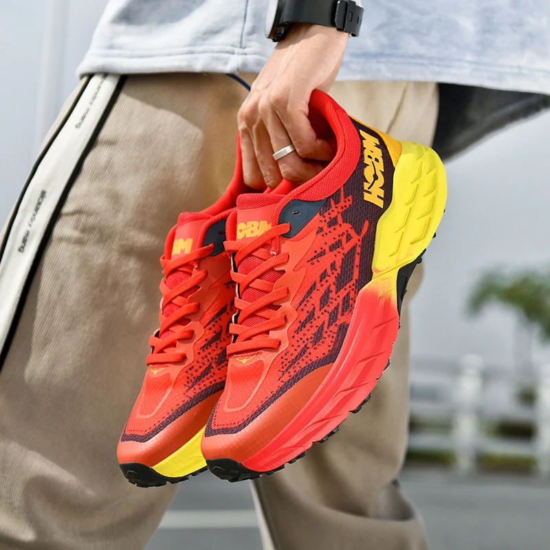 2027 New Men's Running Shoes Cushioning Carbon Plate Racing Marathon Athletic Shoes Comfortable Non-slip Sports Tennis Shoes view 5