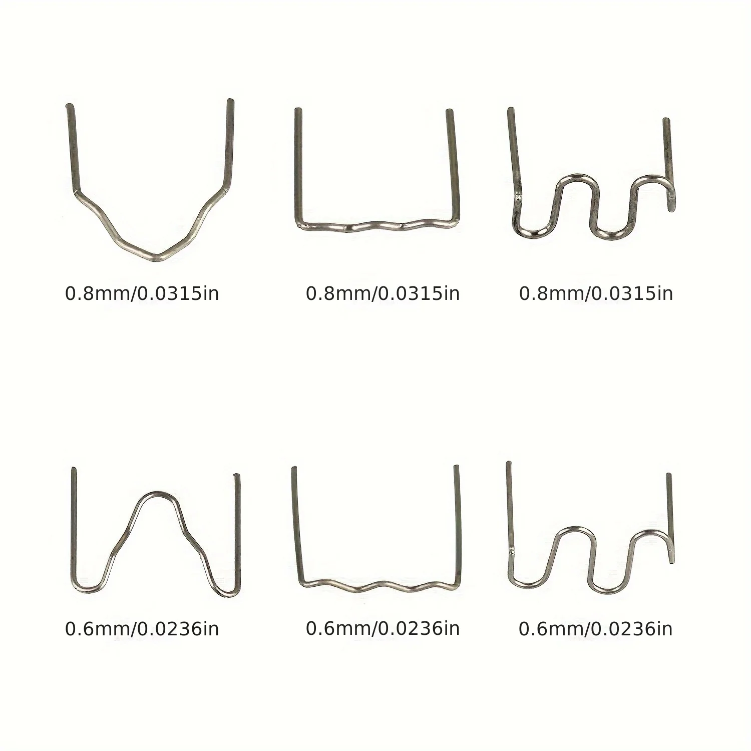 Reliable Quality Welder Staples, Hot Staples for Plastic Welding with Storage Box, 0.6mm & 0.8mm Welding Kit for Car Bumper