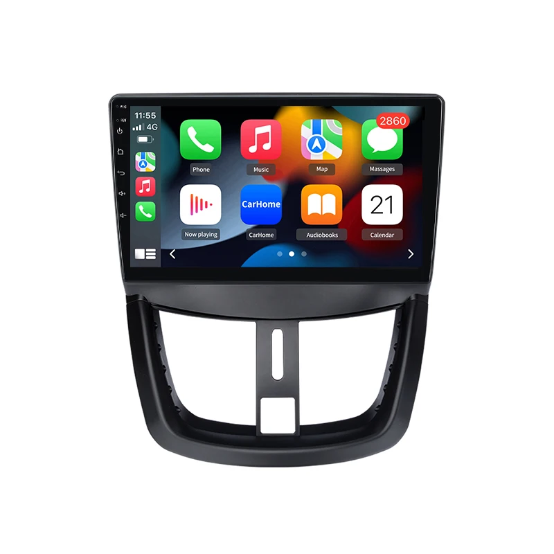 Radio samochodowe Junsun Android Auto do Peugeot 207 207CC 2006 2007 2008 2009 2010 2011-2015, multimedialny bezprzewodowy Apple CarPlay, inteligentne systemy, ekran dotykowy IPS, odtwarzacz wideo — 2