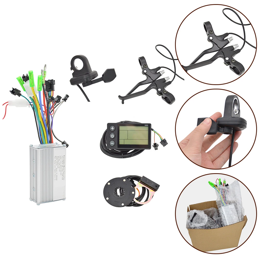 

Brake Lever Electric Bike Controller Compact Size Cruising Range Extension Intelligent Identification Handle Diameter 2.2CM