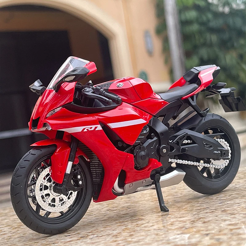 

1:12 Yamaha YZF-R1 alloy motorcycle model with simulation sound and light collection ornament gift motor sports car