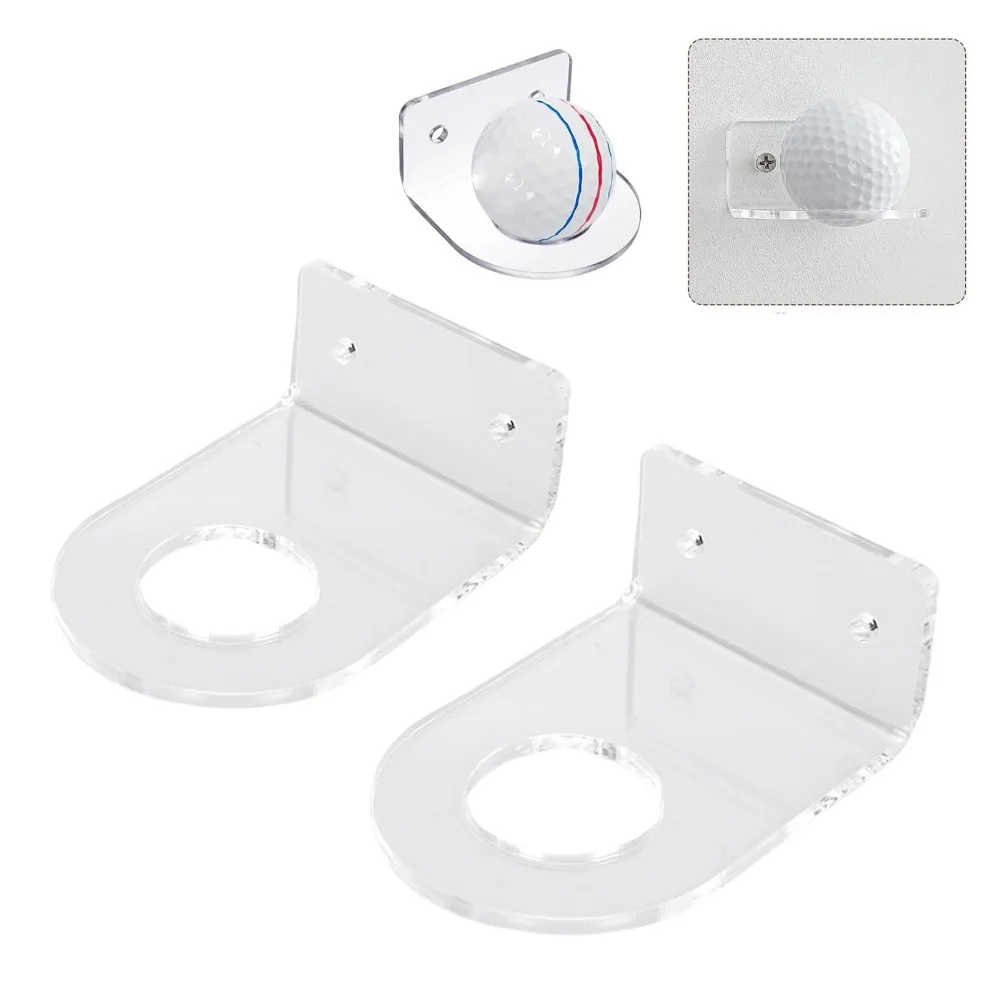 10pcs Acrylic Baseball Wall Storage Stand Clear Wall Mount Small Ball Wall Holder Display Stand Storage