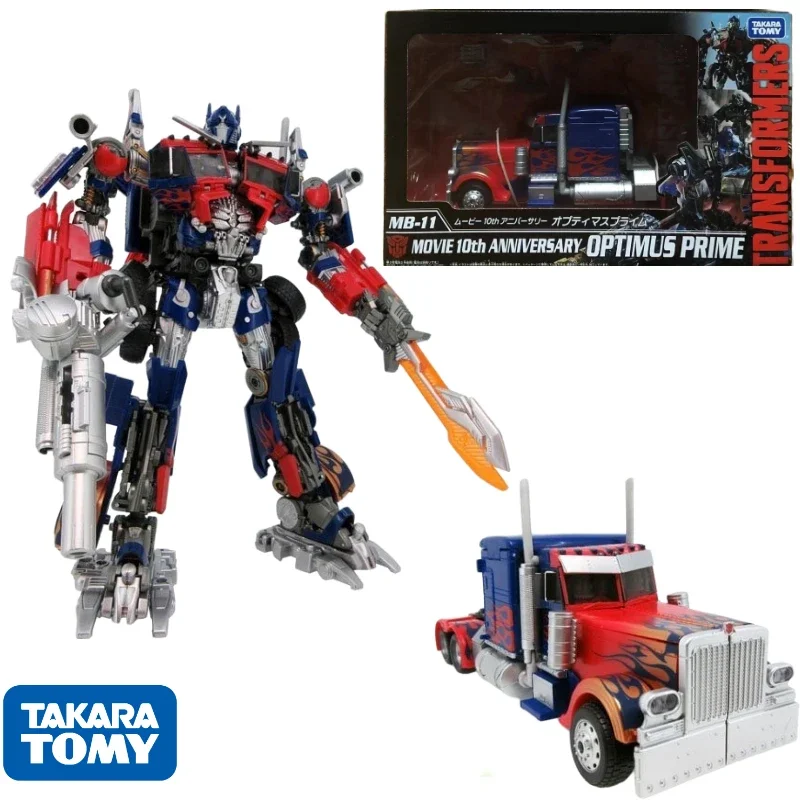 

В наличии Transformers MB, лучшая серия фильмов, обычная серия, MB-11 Optimus Prime, экшн-фигурка аниме, коллекция подарков