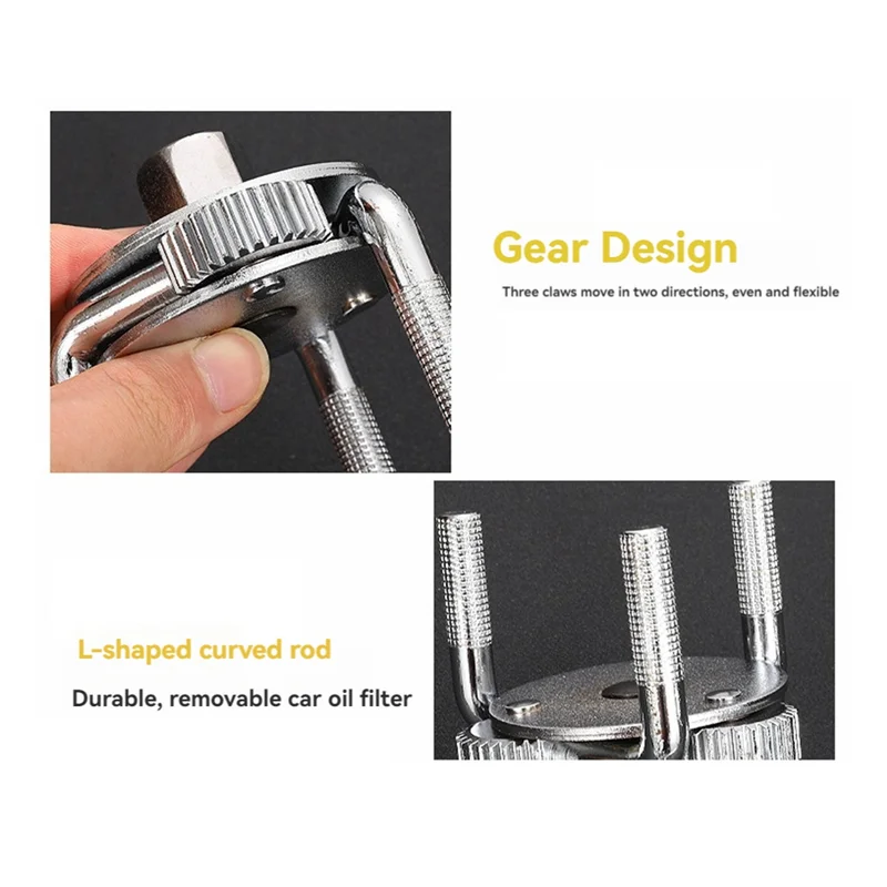 

Classy-2 Adjustable Three-Jaw Oil Filter Wrench Tools For Removing Motorcycle, Car, Truck And Heavy Duty Oil Filters