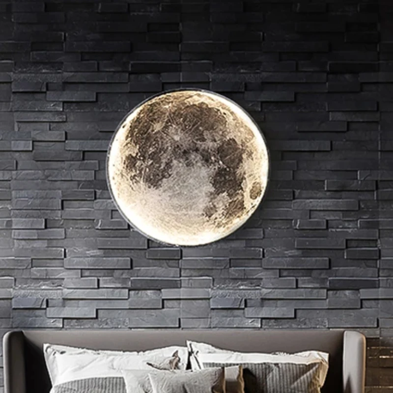 

Modern Wall Lamp Moon Indoor Lighting for Bedroom Living Hall Room HOME Decoration Fixture LED Lights Decorate Lusters Lamps