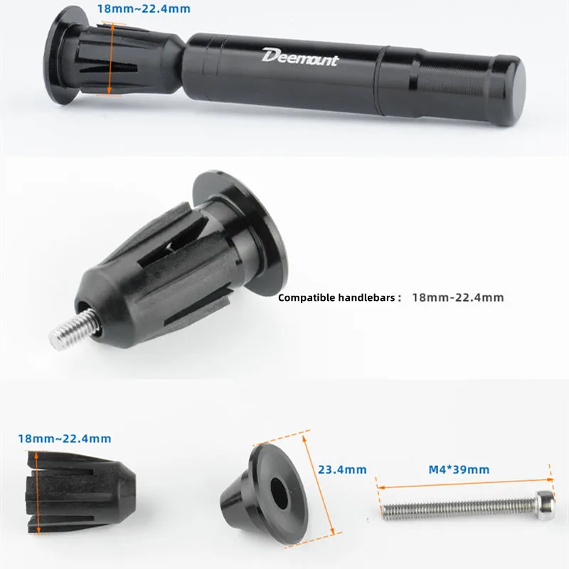 DEEMOUNT Bicycle Tubeless Tyre Repair Tool Set Bar End Hidden Glue Free Bike Tyre Drill Puncture Repair Tool