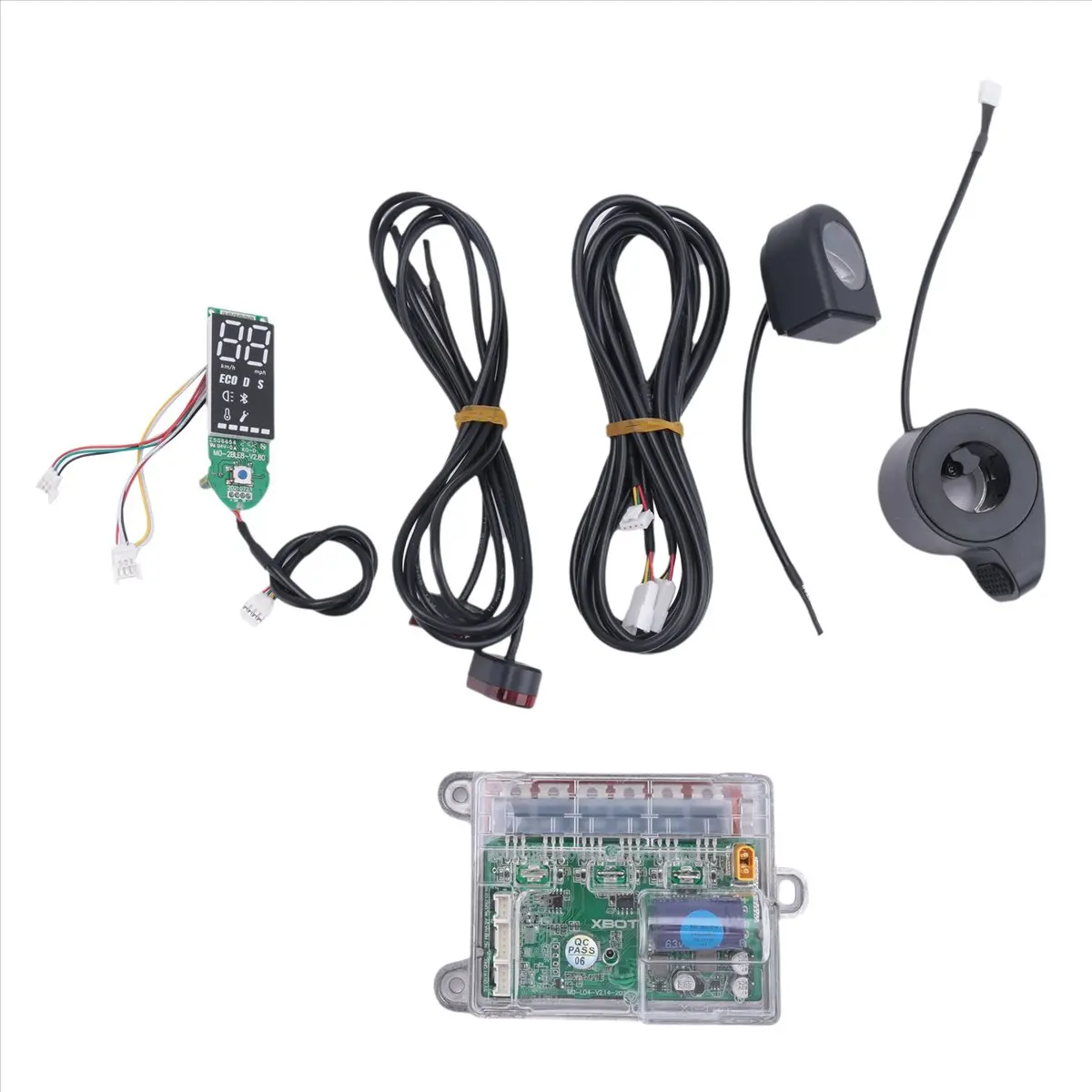 ABAN New Upgrade Electric Scooter Motherboard Controller Digital Display with Accelerator Front and Rear Light for M365 PRO