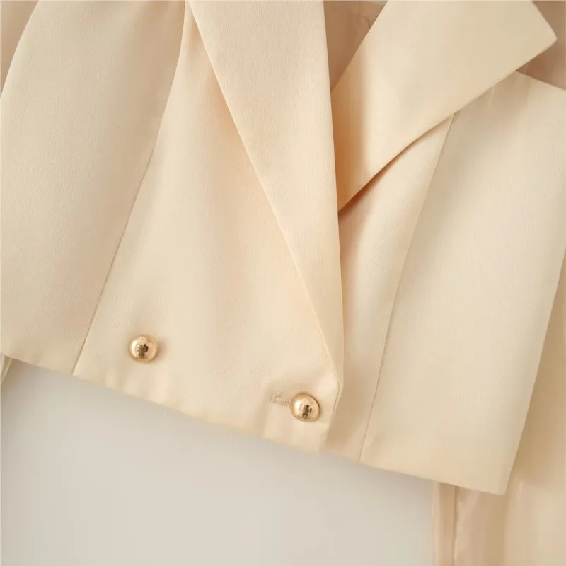 2025 Autunno nuove donne adatte giacche casual giacca corta leggera stile britannico design con risvolto premium capispalla versatile