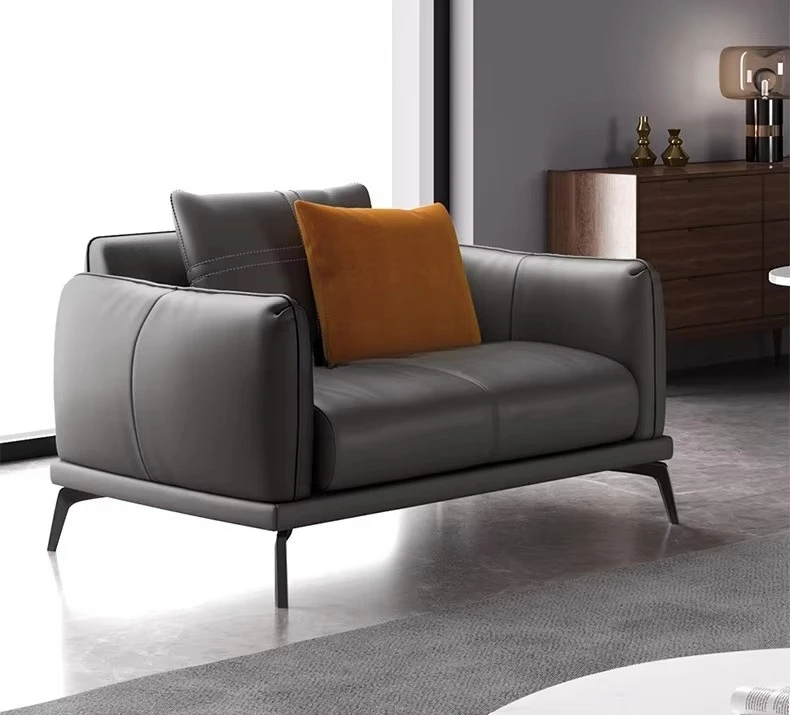 

# Luxury Italian Style Modern Living Furniture Leather Sofa Set