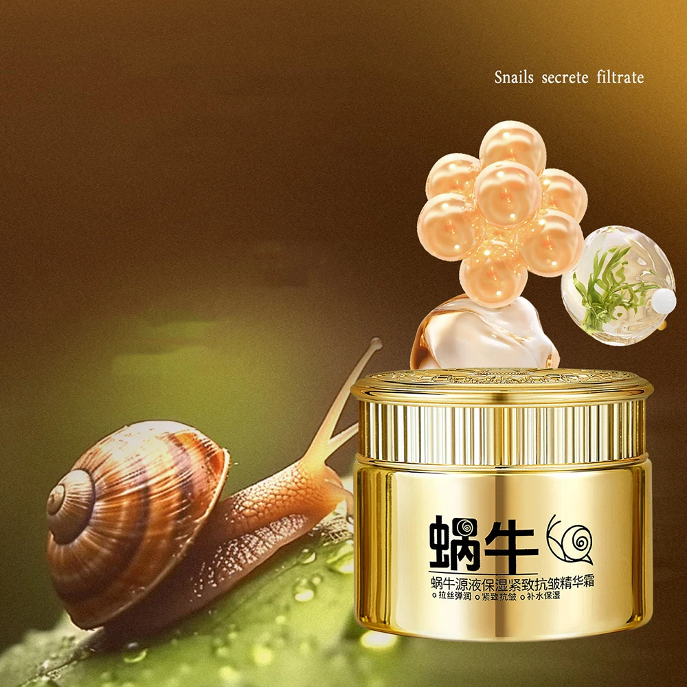 Snail Source Liquid Moisturizing Wiredrawing Face Cream Reduce Fine Lines Tighten Facial Contours Facial Cream Korea Skincare