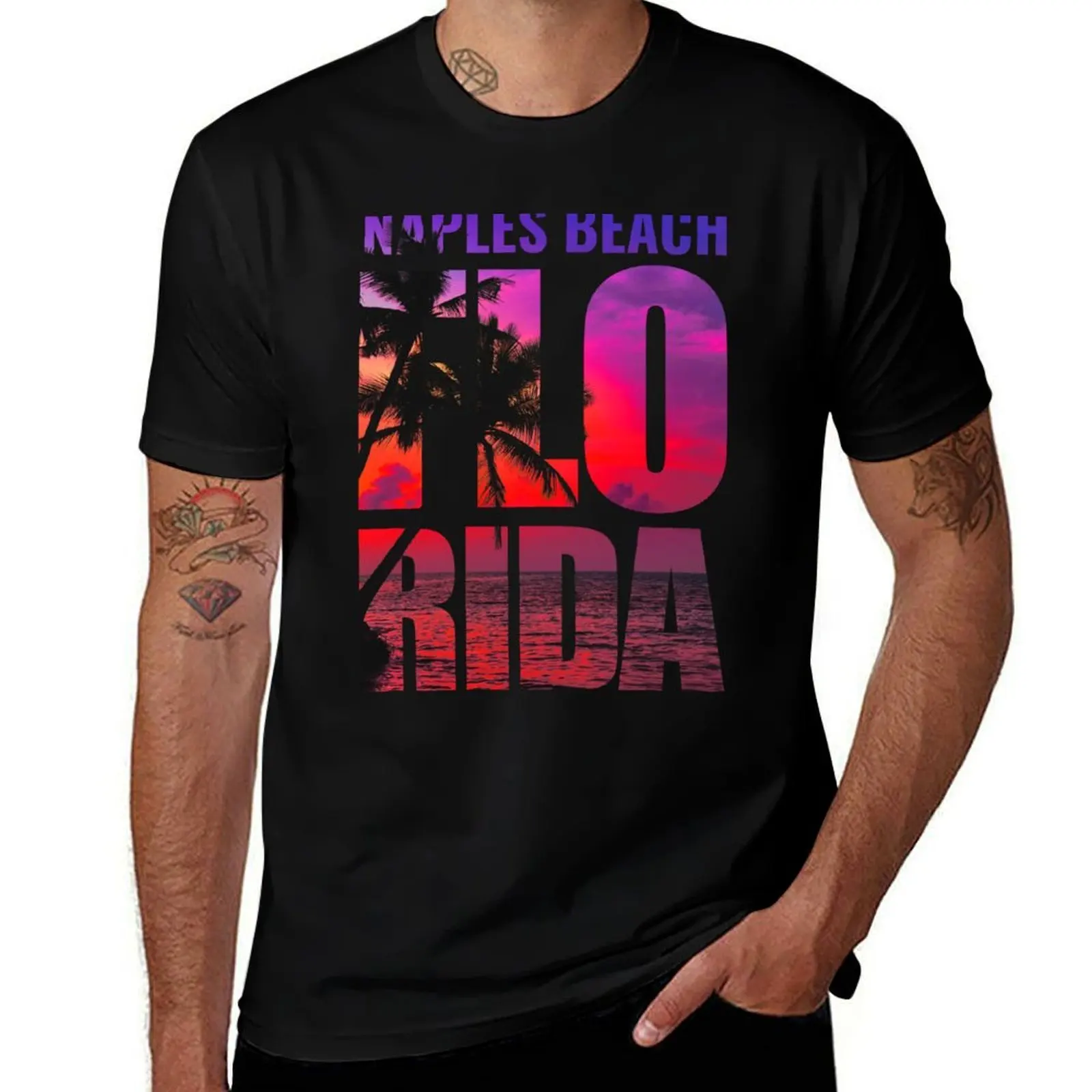 naples beach florida evening sunset T-Shirt Lightweight Sport Basic T-Shirt