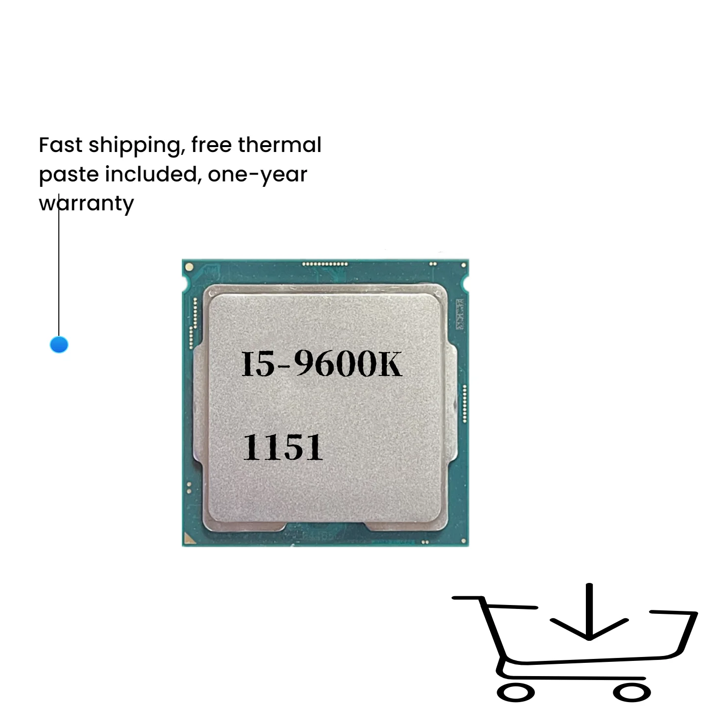 

Core i5 9600K 3.7GHz Six-Core Six-Thread CPU Processor 9M 95W LGA 1151