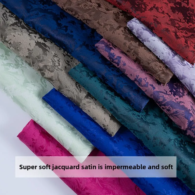 

Summer Jacquard satin Fabric for Hanfu Shirt Dress Suit Set fashion Clothing diy sewing Fabrics by the meter material cloth
