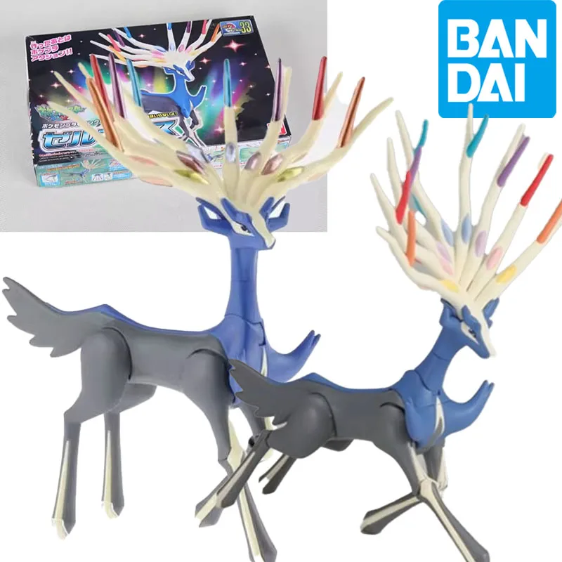 

Bandai Genuine Pokemon Action Figure Gyarados Greninja Reshiram Zekrom Garchomp Eevee Pikachu DIY Assemble Collection Model Toys