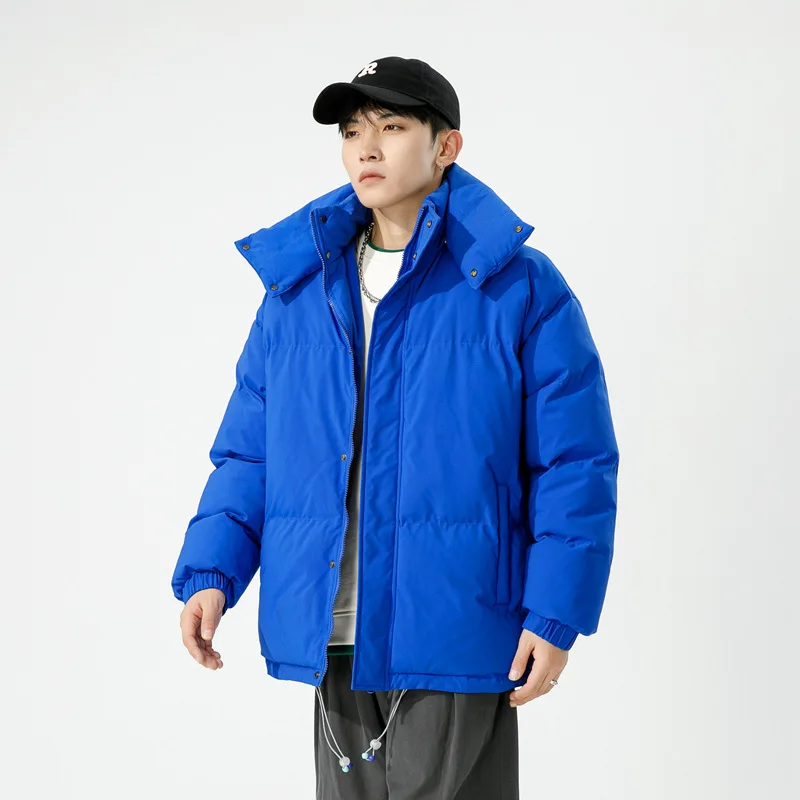 Zima dół gruba Parka bufiaste kurtki mężczyźni kobiety Oversize list Patchwork luźne Unisex w japońskim stylu Harajuku przyczynowe para znosić