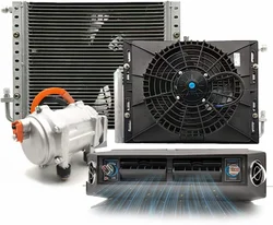 Aspligo Car air conditioning 12V24V air conditioning heating general Car air conditioning compressor refrigeration equipment kit