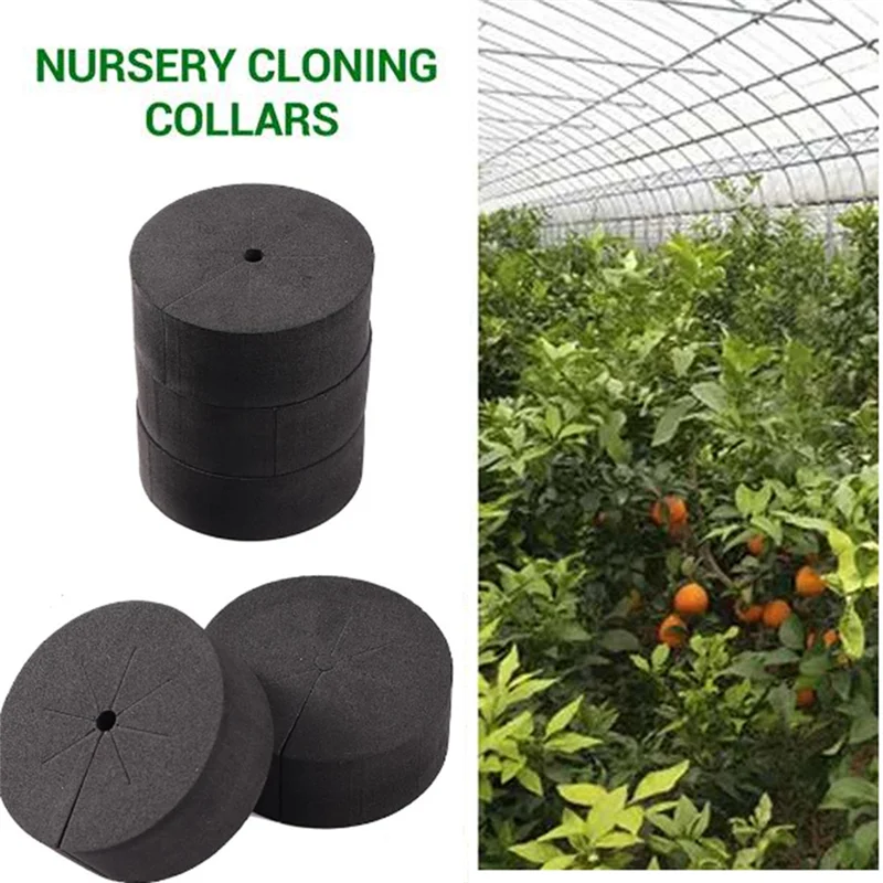 120Pcs Garden Clone Collars Neoprene Inserts Sponge Block for 2 Inch Net Pots Hydroponics Systems and Cloning Machines