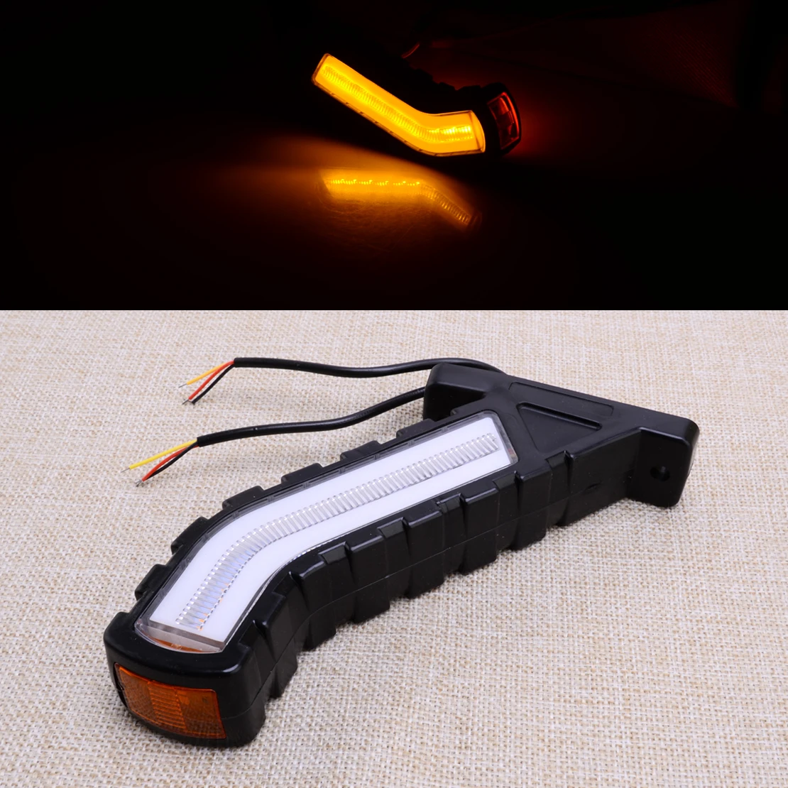 

Светодиодный индикатор бокового габаритного фонаря для прицепа грузовика, лампа положения контура, подходит для автомобиля, внедорожника, фургона, грузовика, автофургона, автобуса, лодки 12 В 24 В