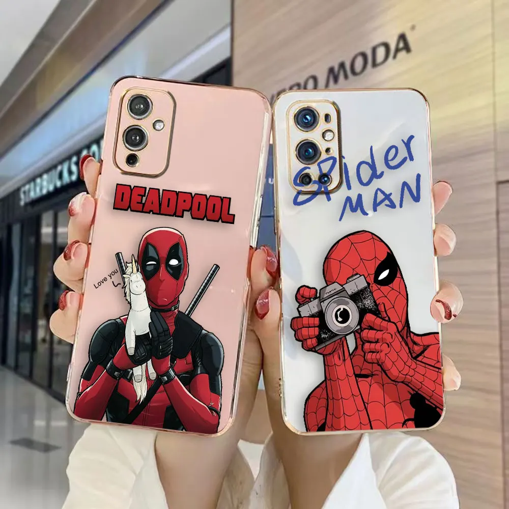 

Marvel Spider-Man Deadpool Cover Smooth E-TPU Phone Case Oneplus 8 8T 9 NORD CE 2 3 MOTO G8 G9 G22 G30 G50 G52 G60 G Stylus Case