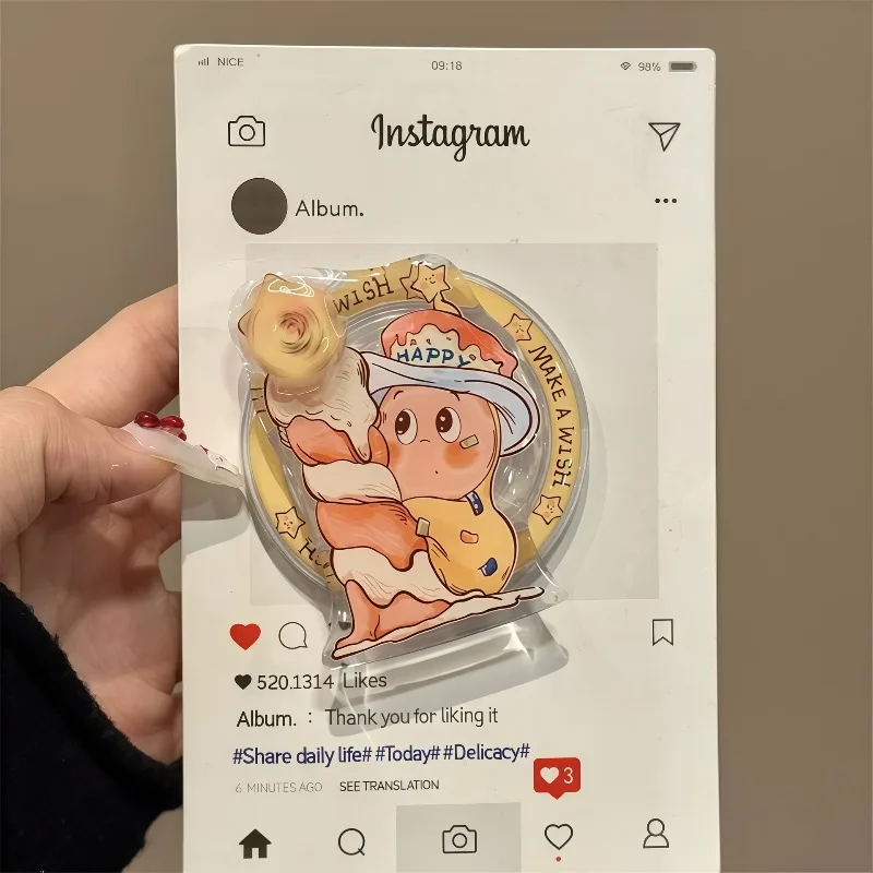 

new kawaii candle Twinkle Star Magnetic ring Holder Grip Tok Phone Stand Holder Support For iPhone For Pad Magsafe Smart Tok