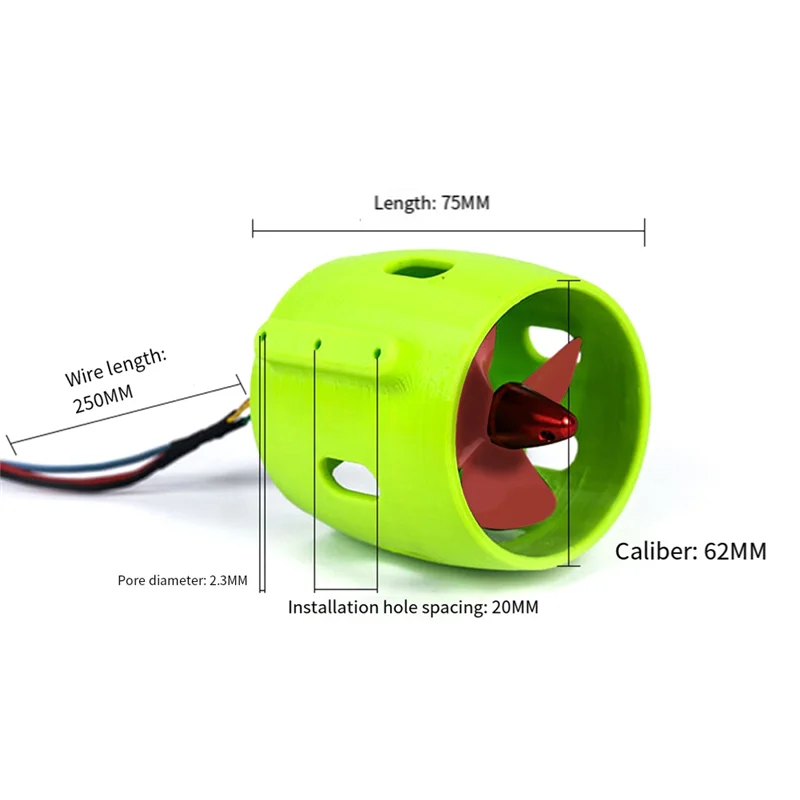 ABJF-RC طقم المحرك النفاث تحت الماء قارب نفاث 4-Blade CW CCW مراوح فرش 40A ESC مضاعفات تستر وجهاز إرسال الراديو