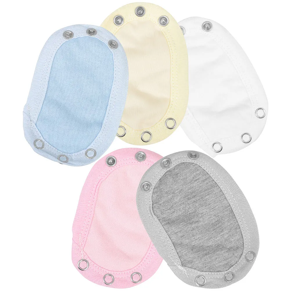 

5pcs Bodysuit Extender For Baby Cotton Snap Extenders Infant Jumpsuits Extension Piece Newborn Clothing Accessory Warm Outfit