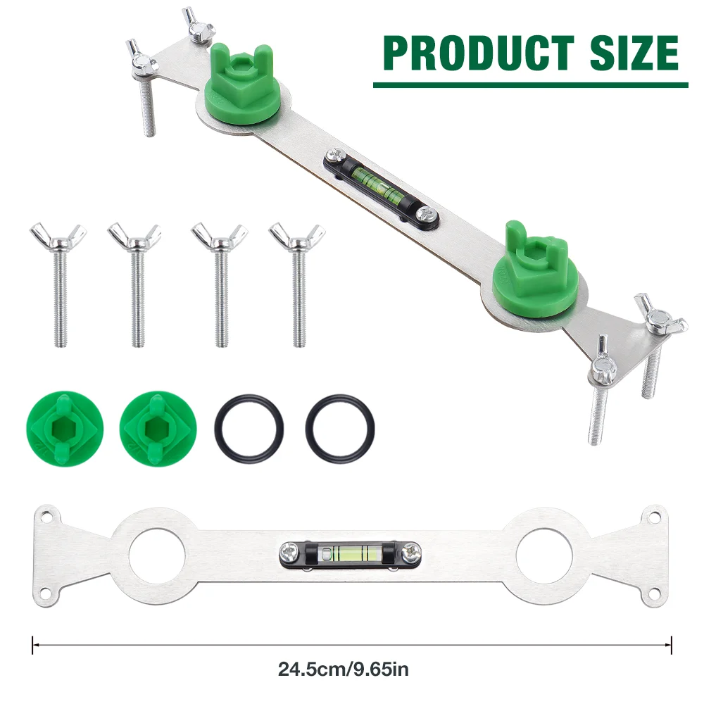 Stainless Steel Hot And Cold Water Pipe Leveler With Bubble Level Indicator,Tools, Faucet/Shower/Water Heater/Pipe Leveling Tool