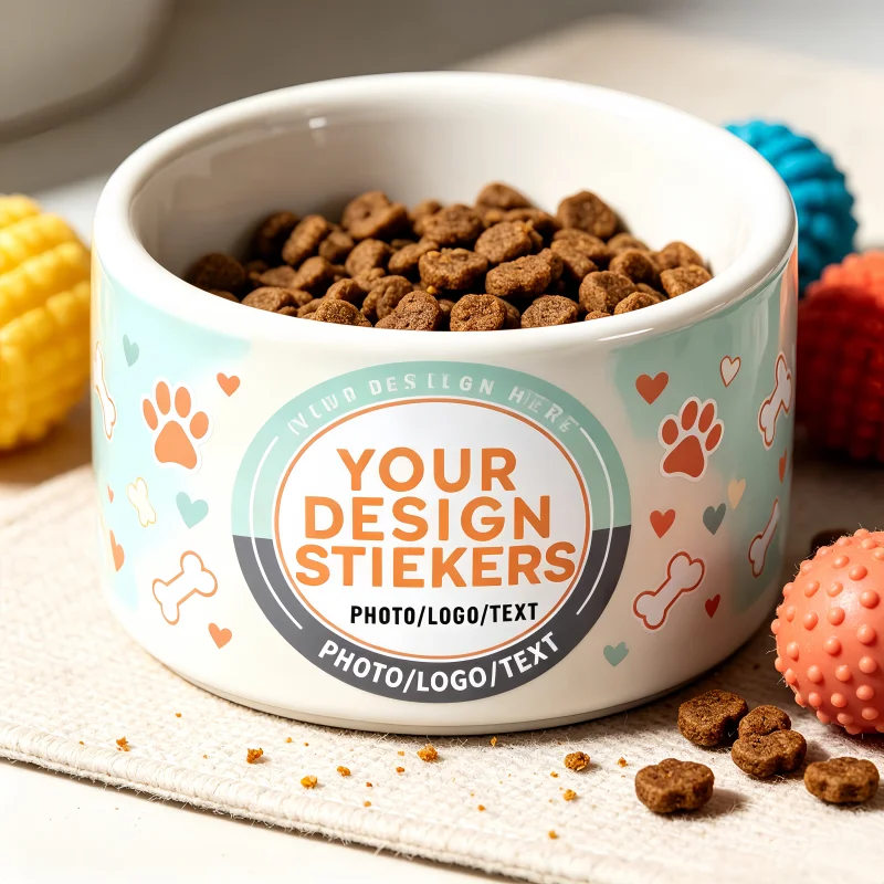 Individuell gestalteter Aufkleber, laden Sie Ihr Logo-Bild hoch, langlebige Etiketten für Geschenkboxen, Tierleckerli-Verpackungen und Dekorationen für Feiertagstreffen. – Detail 2