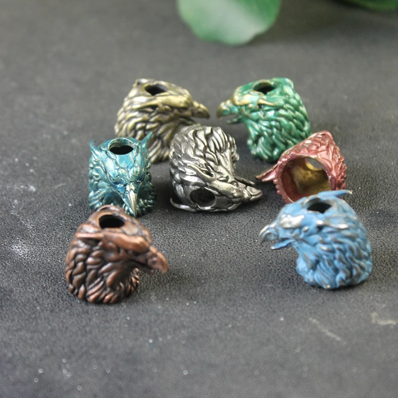 グリフィンイーグルヘッドライオンボディ真鍮ナイフビーズストラ - Body Jewelry Charms のレビューと価格