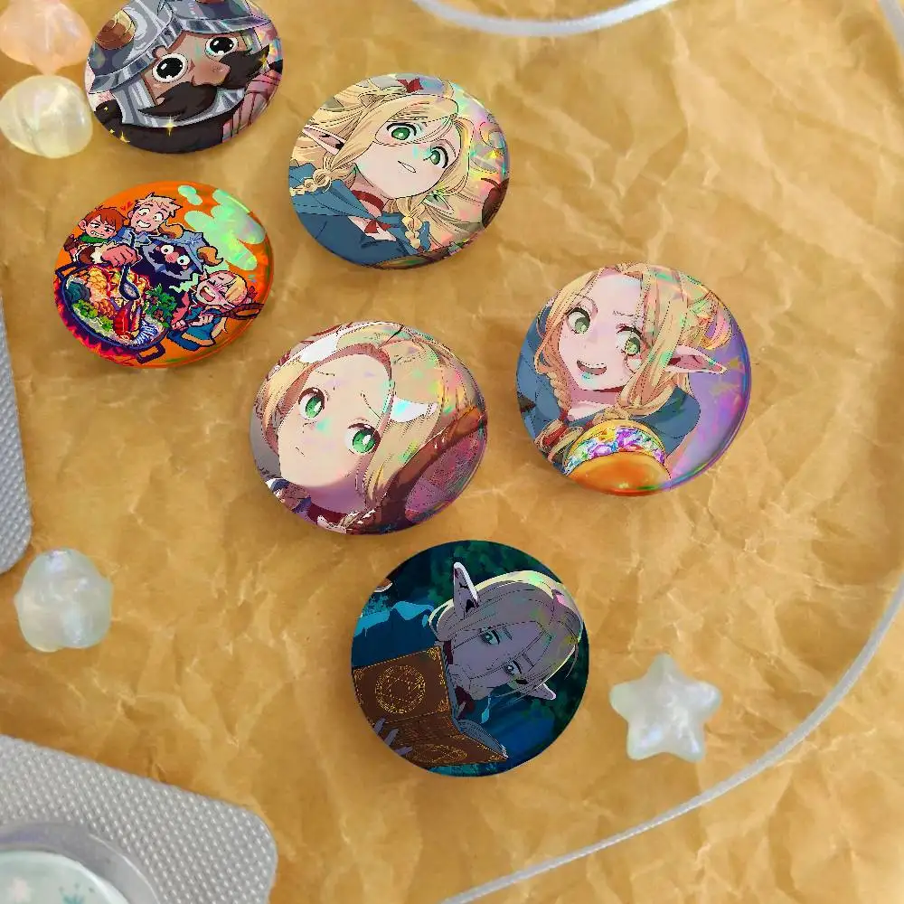 Anime D-Delicious In Dungeon For Badge Custom Cartoon Lapel Pin Metal Brooch Badges For Backpack Clothing Decoration