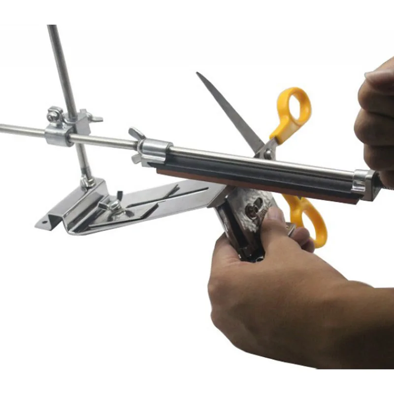 Full Stainless Steel Professional Kitchen Sharpening System Fix-angle Knife Sharpener With 4 Stones Ketchen Accessories