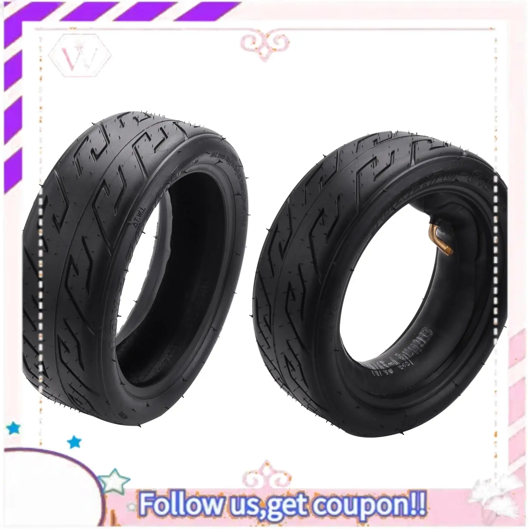 

A76T-10X2.70-6.5 Inner Tube Outer Tire 10X2.70-6.5 Inflation Tyre For Electric Scooter Balance Scooter Accessories