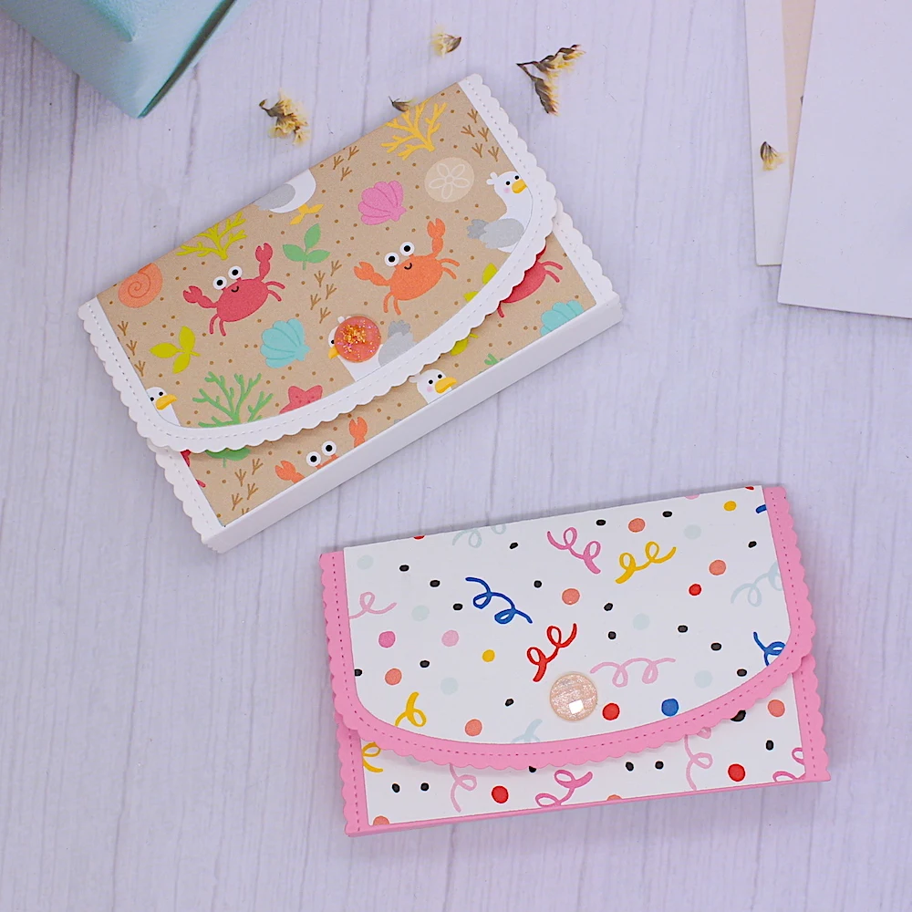 KLJUYP Big Wallet Envelope pocket Metal Cutting Dies Scrapbook Paper Craft Decoration dies scrapbooking