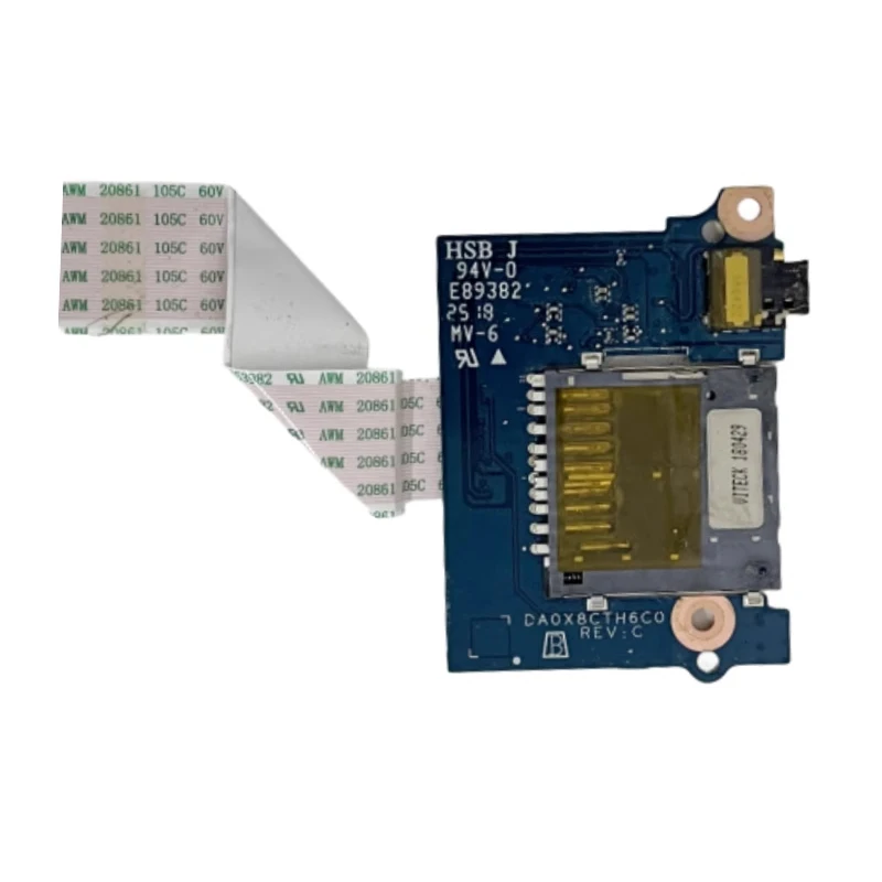 Do laptopa HP ProBook 455 450 G5 Czytnik kart SD Audio USB IO Board z kablem DA0X8CTH6C0 DA0X8CTB6D0 100% testowane