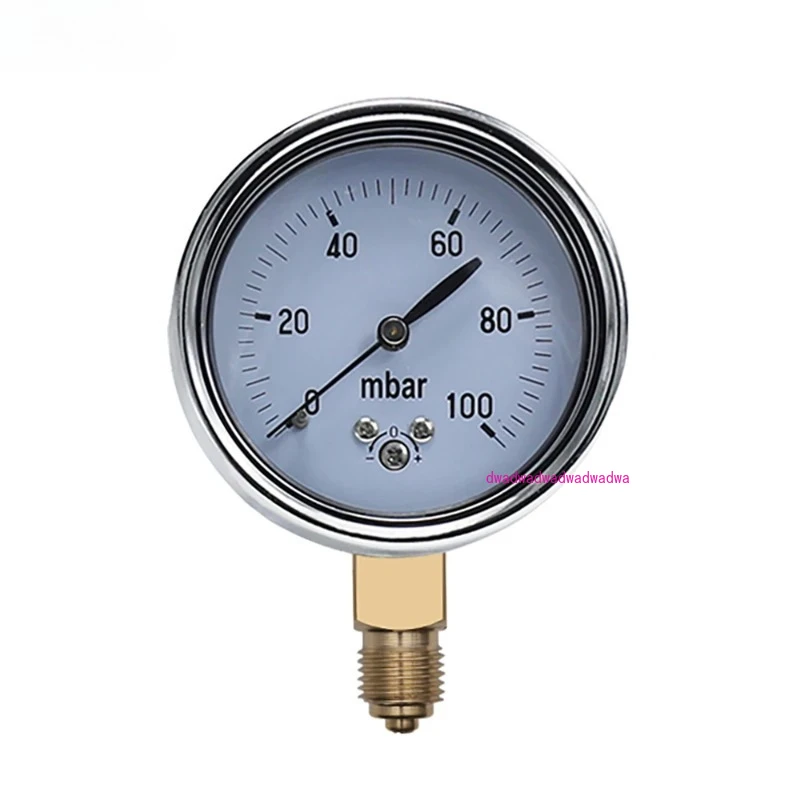 

0-16mbar 50mbar 60mbar 100mbar 200mbar Calibratable mbar pressure meter mbar gauge adjustable gas micro pressure gauge manometer