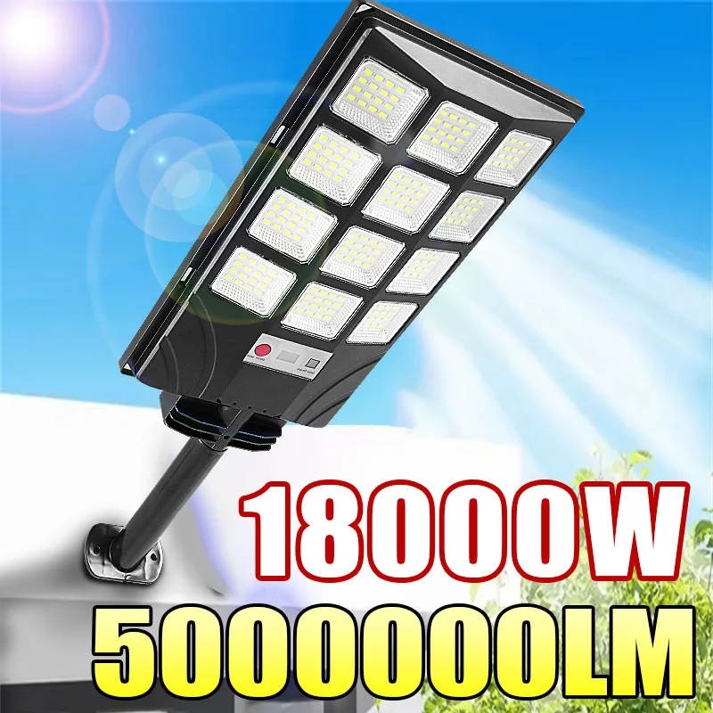 

Уличные солнечные светильники 500000LM, 18000W/15000W/10000W, светодиодные, с датчиком движения, прожекторные, для стен и улиц, водонепроницаемые, на солнечной энергии