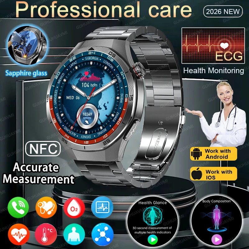 

НОВЫЕ Умные часы Watch 5 с функцией ECG+PPG, AI-диагностикой, измерением давления, уровня липидов в крови, мочевой кислоты, NFC, HD-звонками и другими функциями для контроля здоровья.