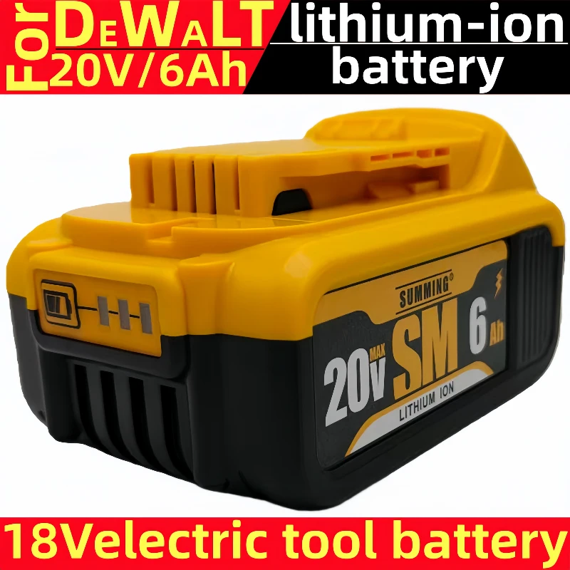 

Suitable for household tools, portable power electric tools, for Dewalt 18V 20V 3.0AH 6.0AH lithium-ion rechargeable battery