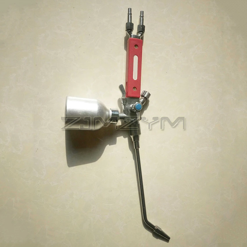 QH-1h/QH-2h/QH-4h Metal Powder Spray Welding Torch Oxygen Acetylene Flame Welding Gun Mold Repairing Spray Gun 430/470/580mm