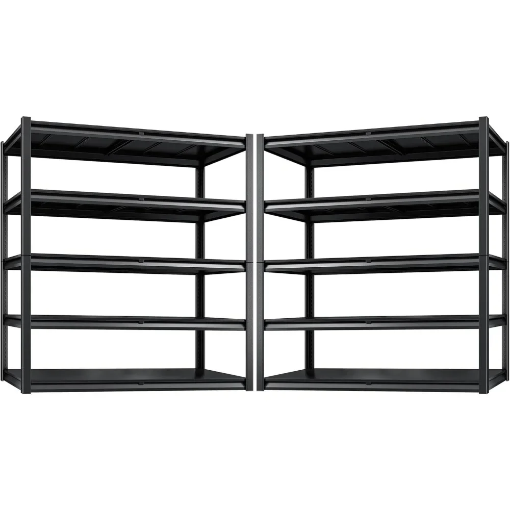 

Storage Shelves, Garage Shelving Heavy Duty Load , Adjustable Garage Shelving, 5 Tier Metal Shelves Unit for Garage Storage Rack