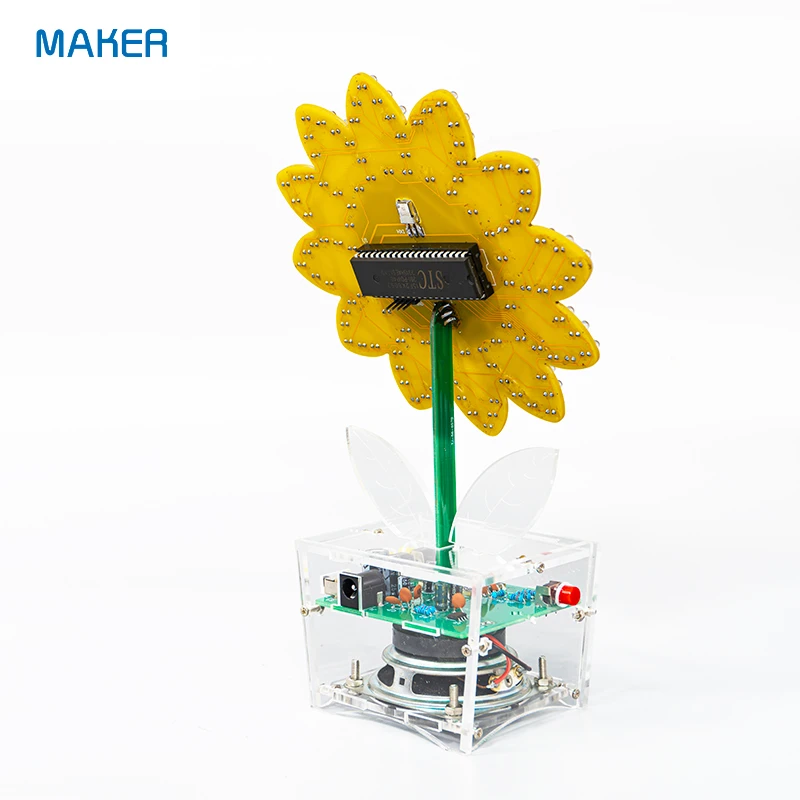 Sunflower Bluetooth Sound LED Kit Animation Mode Music Spectrum Creative Fun DIY Electronic Production Parts