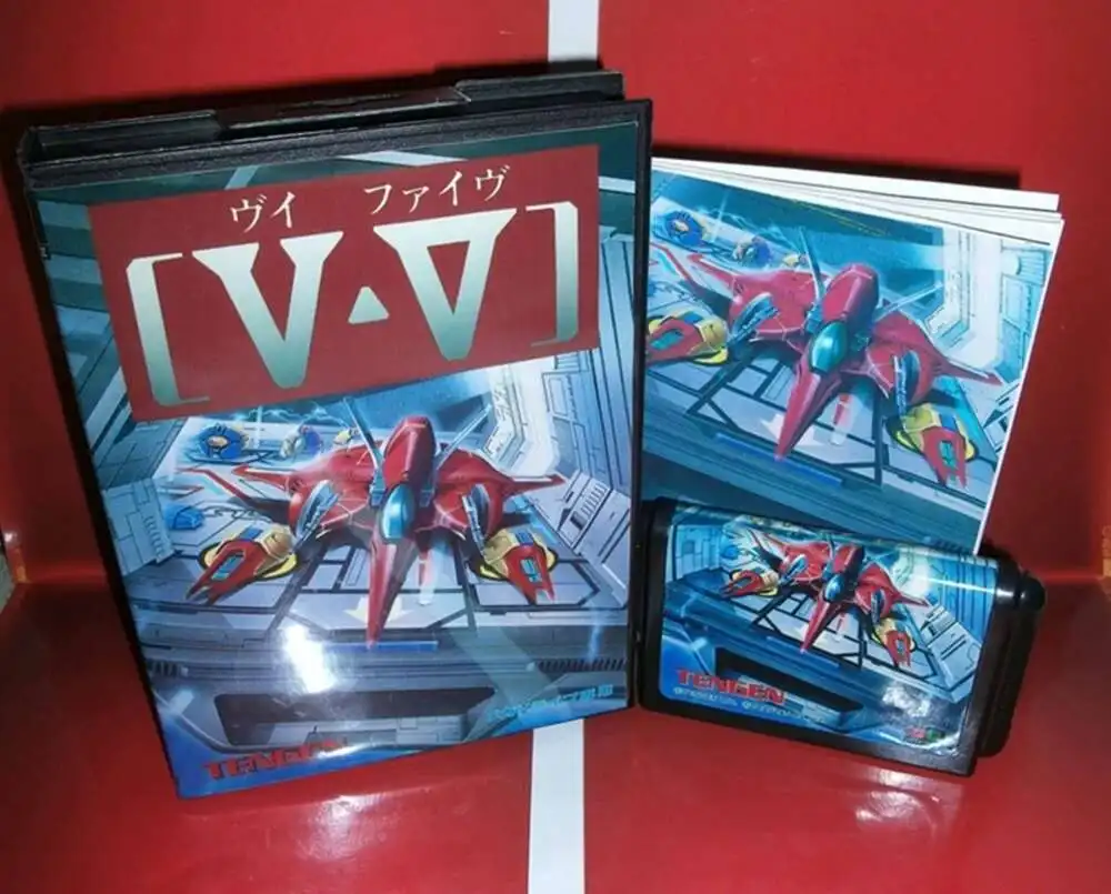 

V-V с коробкой и руководством для 16-битного игрового картриджа Sega MD, система Megadrive Genesis