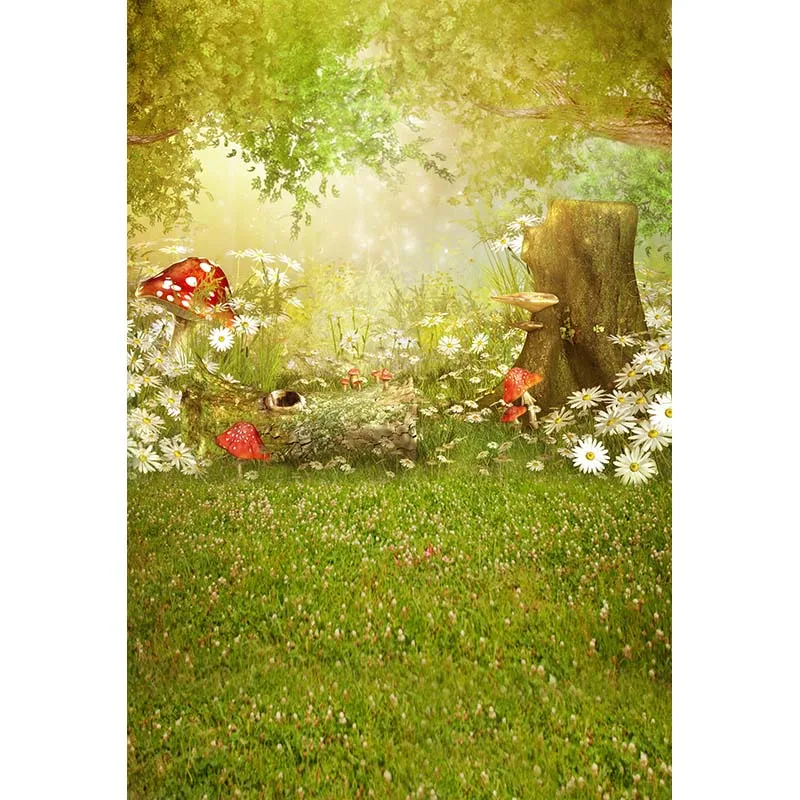 Mocsicka Spring Backdrop Easter Woodland Meadow Flower Fairy Tale Photography Background Photo Studio Photophone Photocall Shoot