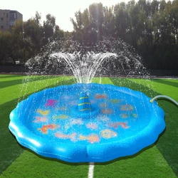 Children's Water Playing Equipment in Summer Inflatable Water Spray Pad Outdoor Children's Water Spray Game Pad Splash Proof Pad