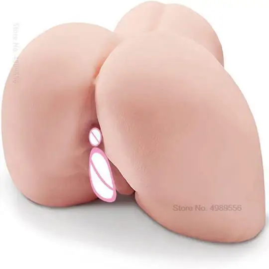 Realistic Silicone Vagina Sex​ Tooys for Man Adult Supplies Sexy Butt Anal 3D Big Ass Double Channel Masturbation Pussy Toys Men