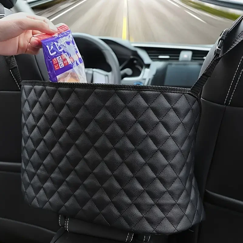 Elastic Seat Back Organizer Pocket Handbag Holder General Motors Two-Seat Large Capacity Storage Mesh Net Bag for Car Styling