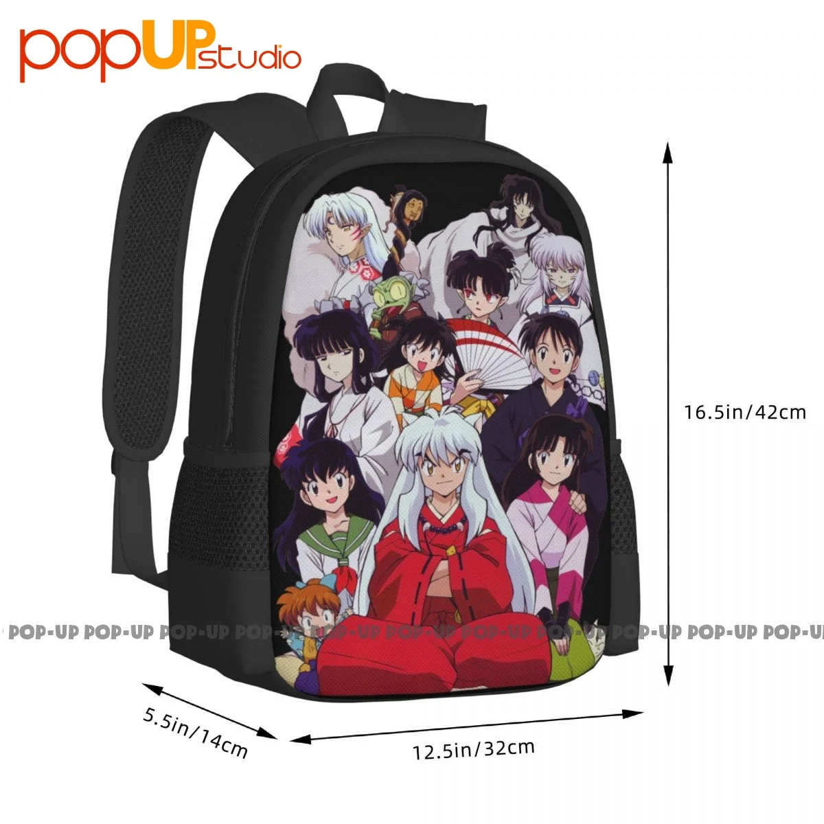 Inuyashas Art Backpack Large Capacity Bookbag Creative Personalised Clothes Backpacks